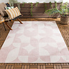 Gartenteppich Abstrakt - Groovy Tiles Rosa - thumbnail