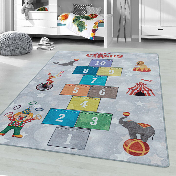 Spielmatte - Pleun Zirkus Hopscotch Grau