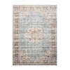 In- & Outdoor Teppich Vintage - Kairo Medaillon Hellblau Creme - thumbnail 1