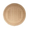 Jute Gartenteppich Rund - Mavi Stripes Creme Braun - thumbnail 1