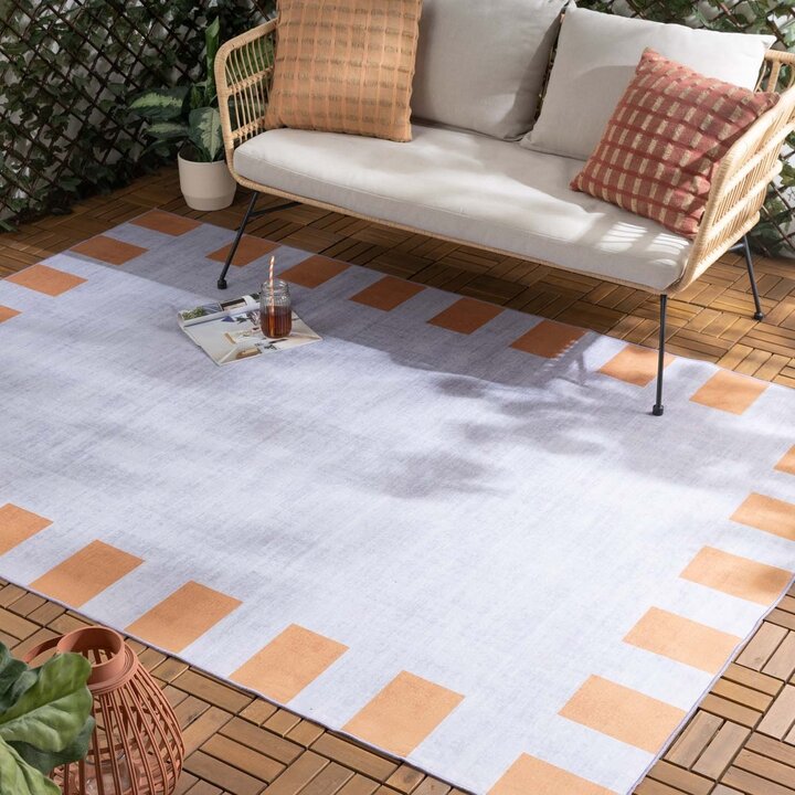 Outdoor Teppich Lila - Riva Border