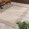 In- & Outdoor Teppich - Sierra Border Creme Beige - thumbnail