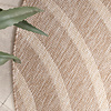 In- & Outdoor Teppich Rund - Sierra Curves Beige Creme - thumbnail 1