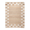 Jute Teppich - Raya Border Beige - thumbnail 1