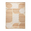 Jute Teppich - Raya Shapes Beige - thumbnail 1