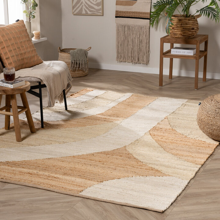 Jute Teppich - Raya Arches Beige