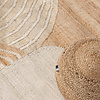 Jute Teppich - Raya Abstract Beige - thumbnail 2