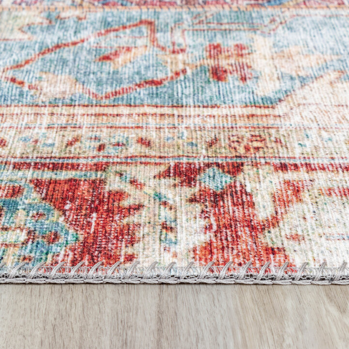 Teppich Patchwork - Azara Rot - 3