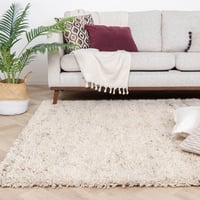 Hochflor Wollteppich - Royal Creme Meliert